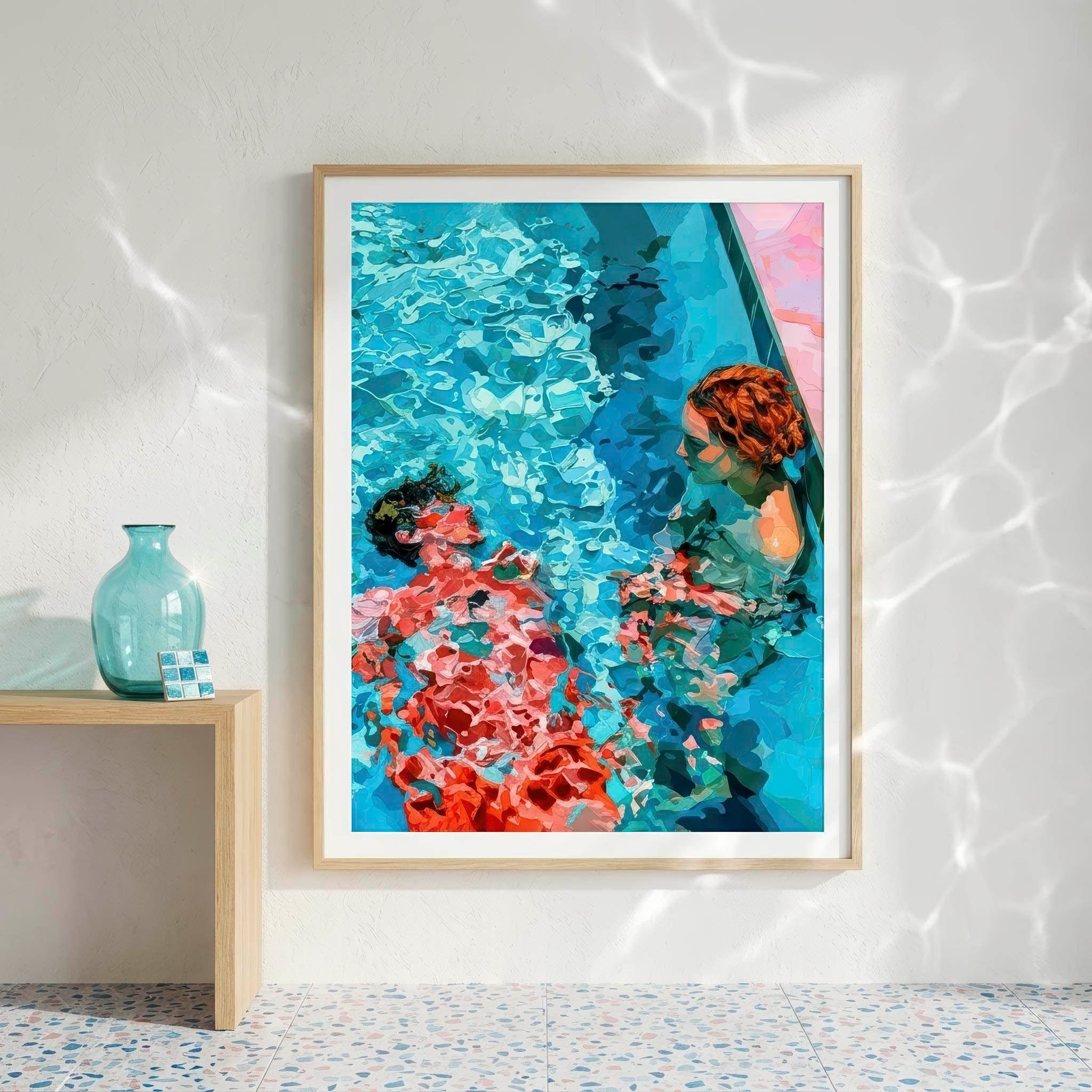 Lámina Fine Art "Estructura modular de cáusticas sobre dos cuerpos rehenes" de Anselm Fovea - Edición Limitada 30 - QUADRA Gallery