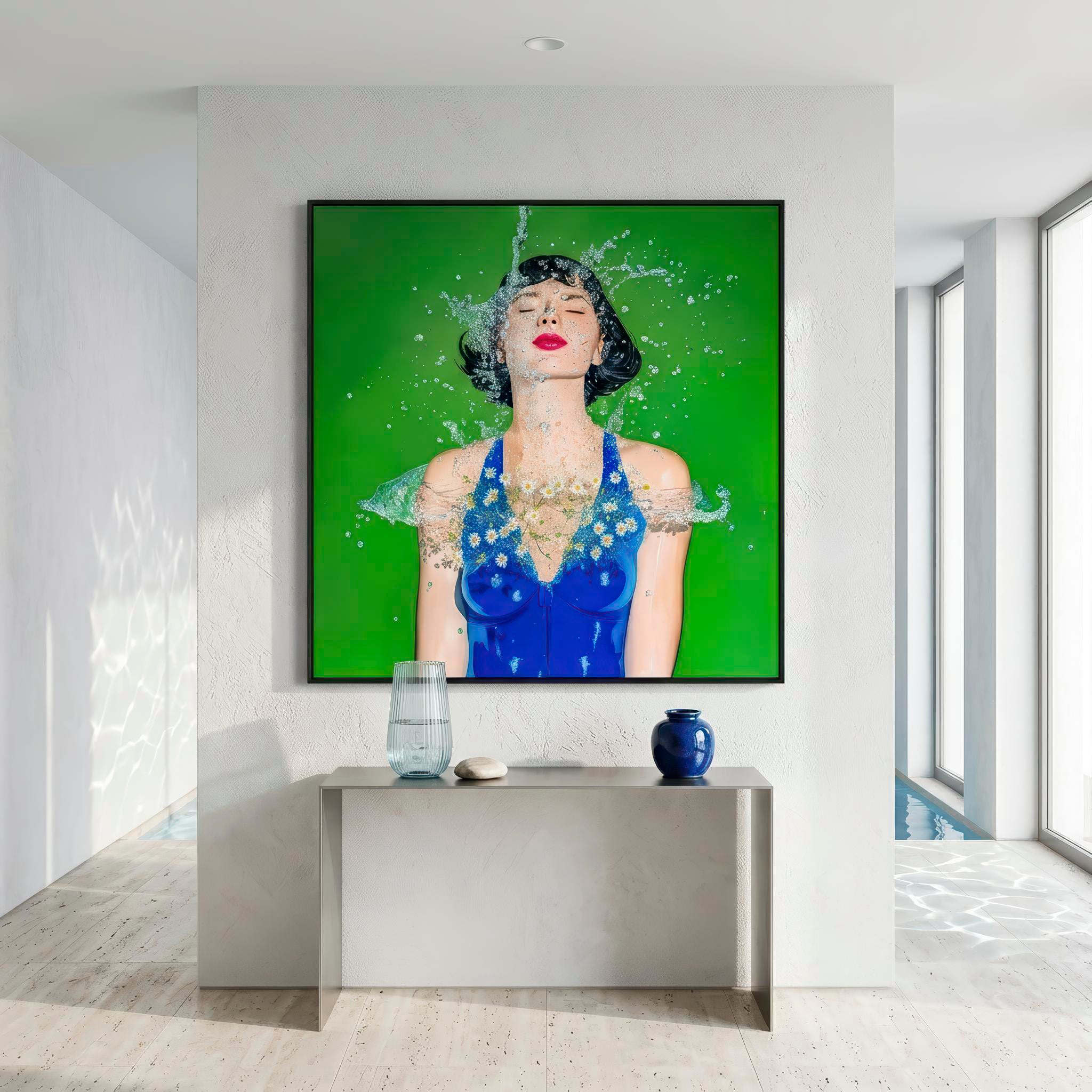 Lámina Fine Art "La imposibilidad física de la sumersión ante un régimen de verde absoluto" de Anselm Fovea - Edición Limitada 30 - QUADRA Gallery
