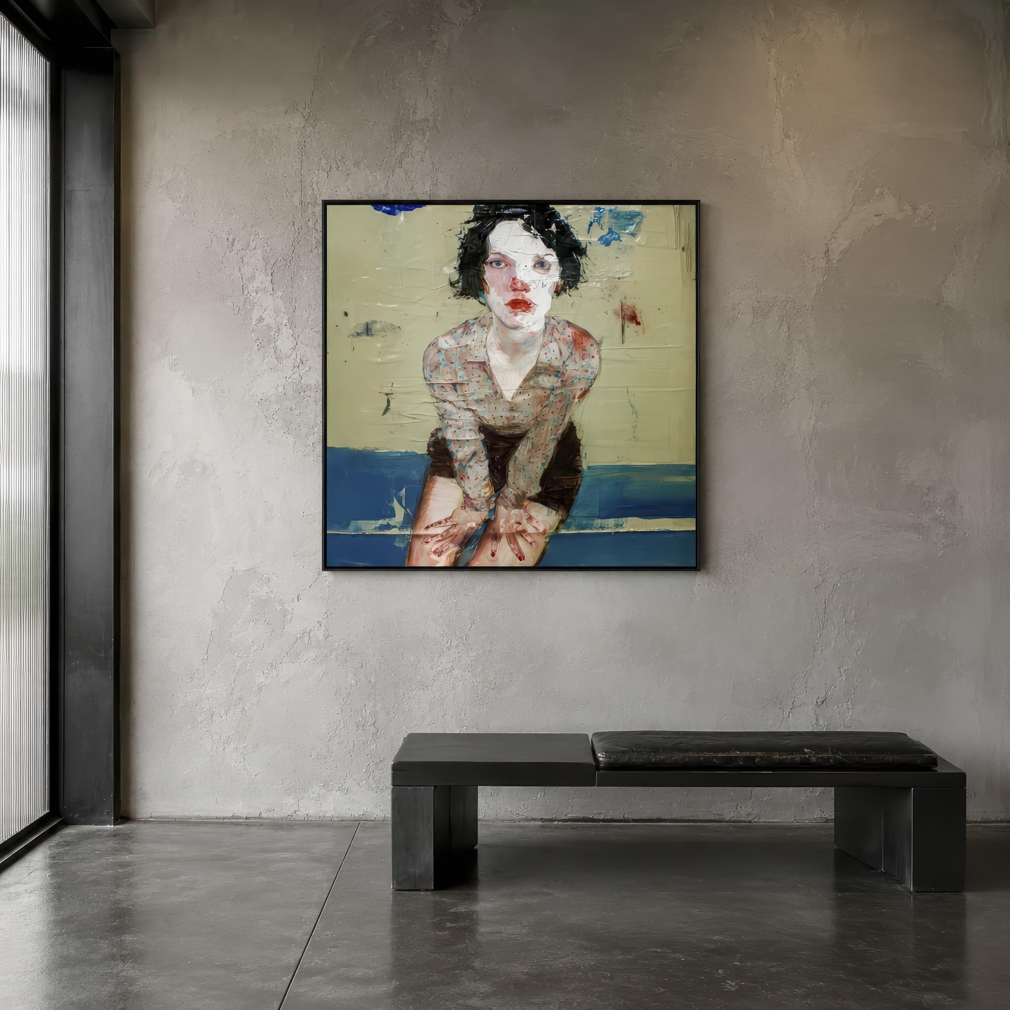 Lámina Fine Art "Variación de blanco de zinc sobre base de azul ultramar" de Ethan Shard - Edición Limitada 30 - QUADRA Gallery