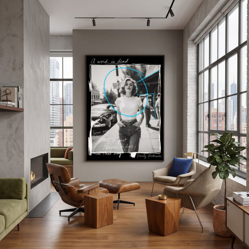 Lámina Fine Art "A word is dead when it is said (I say it just begins to live that day)" de Hester Finch - Edición Limitada 30 - QUADRA Gallery