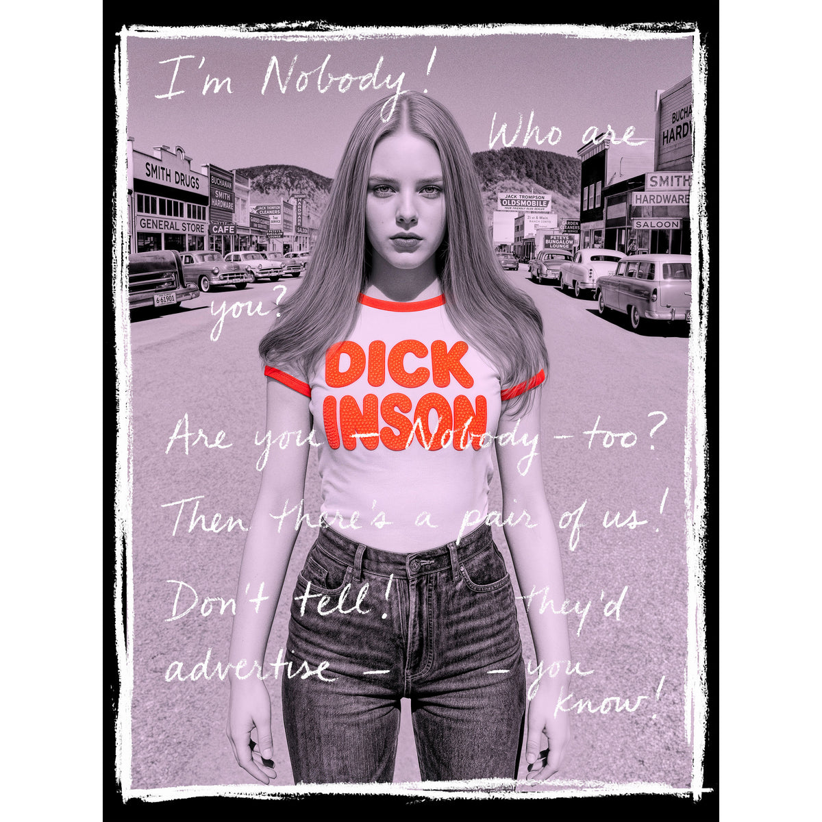 Lámina Fine Art "Are you Nobody - too? (Don't tell! they'd advertise you know!)" de Hester Finch - Edición Limitada 30 - QUADRA Gallery