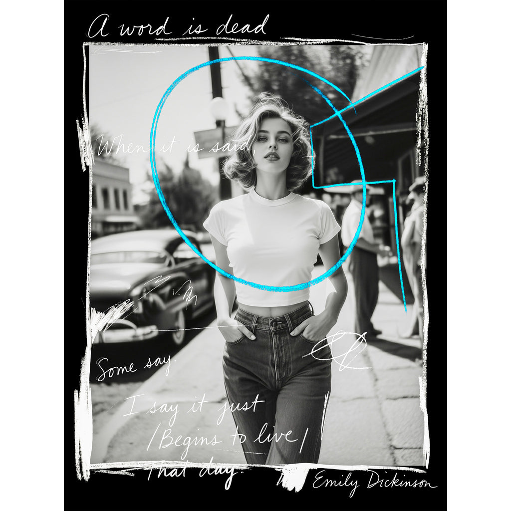 Lámina Fine Art "A word is dead when it is said (I say it just begins to live that day)" de Hester Finch - Edición Limitada 30 - QUADRA Gallery