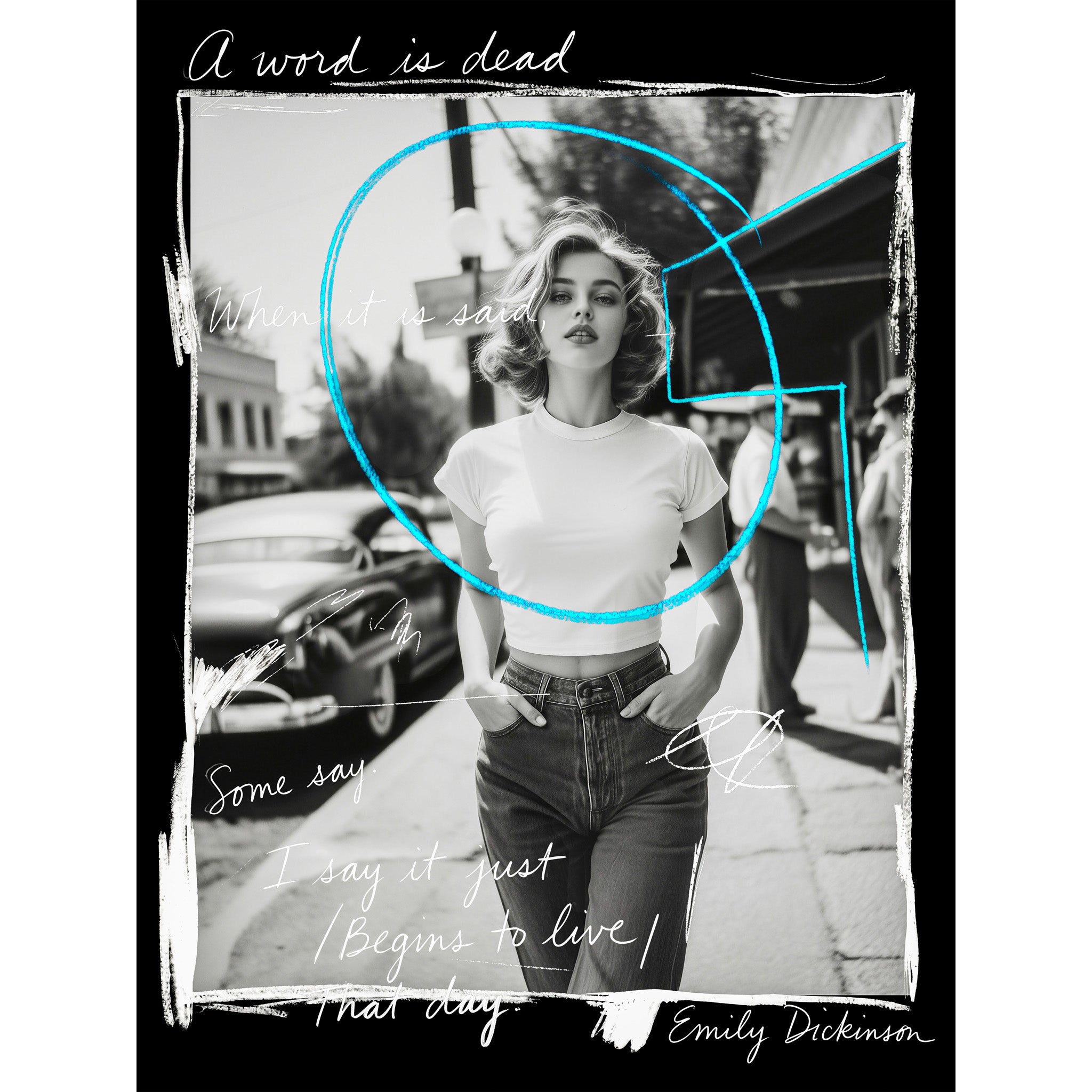 Lámina Fine Art "A word is dead when it is said (I say it just begins to live that day)" de Hester Finch - Edición Limitada 30 - QUADRA Gallery
