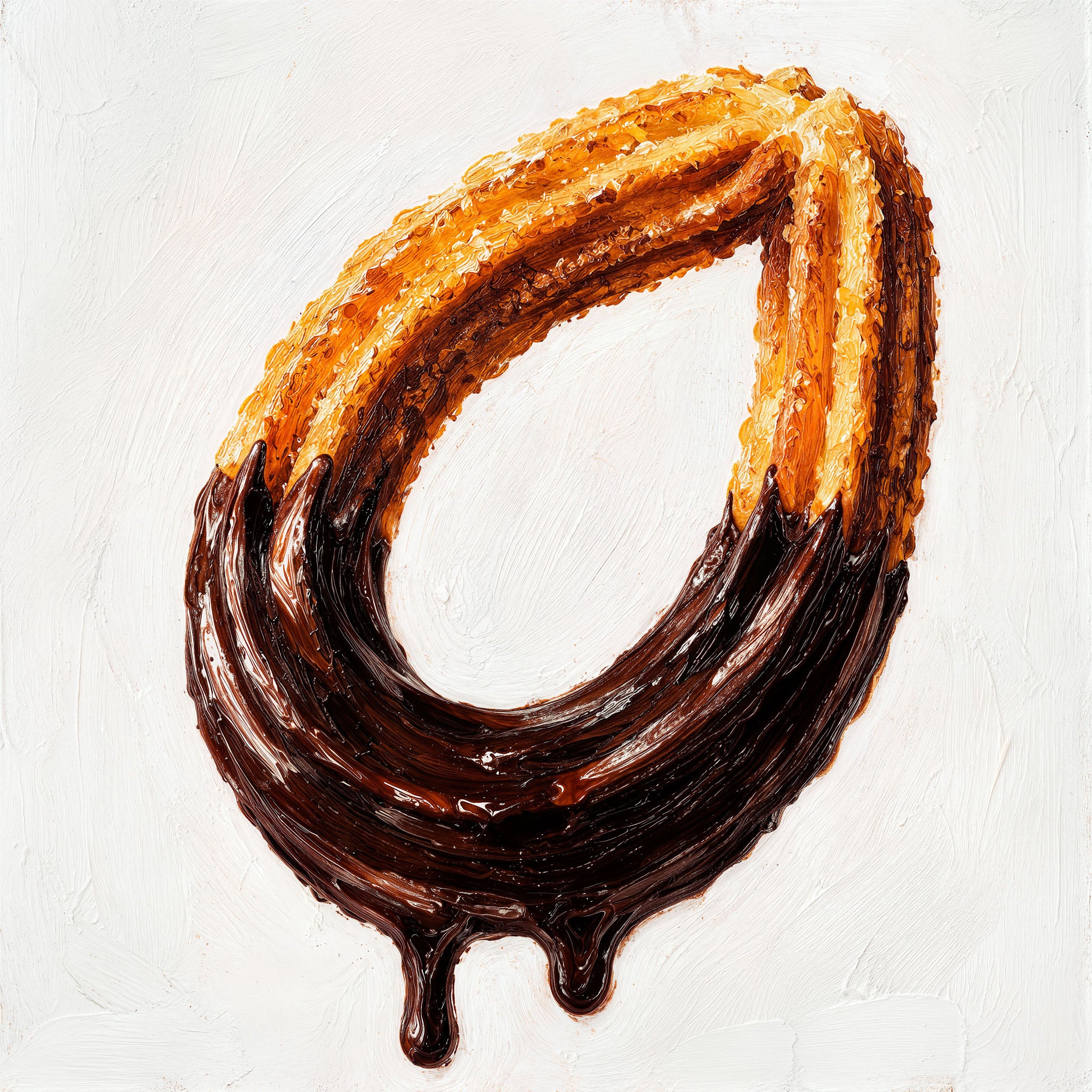 Lámina Fine Art "Espiral densa del chocolate negro como turbulencia y fluctuación" de Lalá Tuscan - Edición Limitada 30x30 cm - QUADRA Gallery