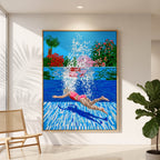 Lámina Fine Art "Construcción difractada con distorsión óptica bajo el azul de zinc" de Rosa Silber - Edición Limitada 30 copias - QUADRA Gallery