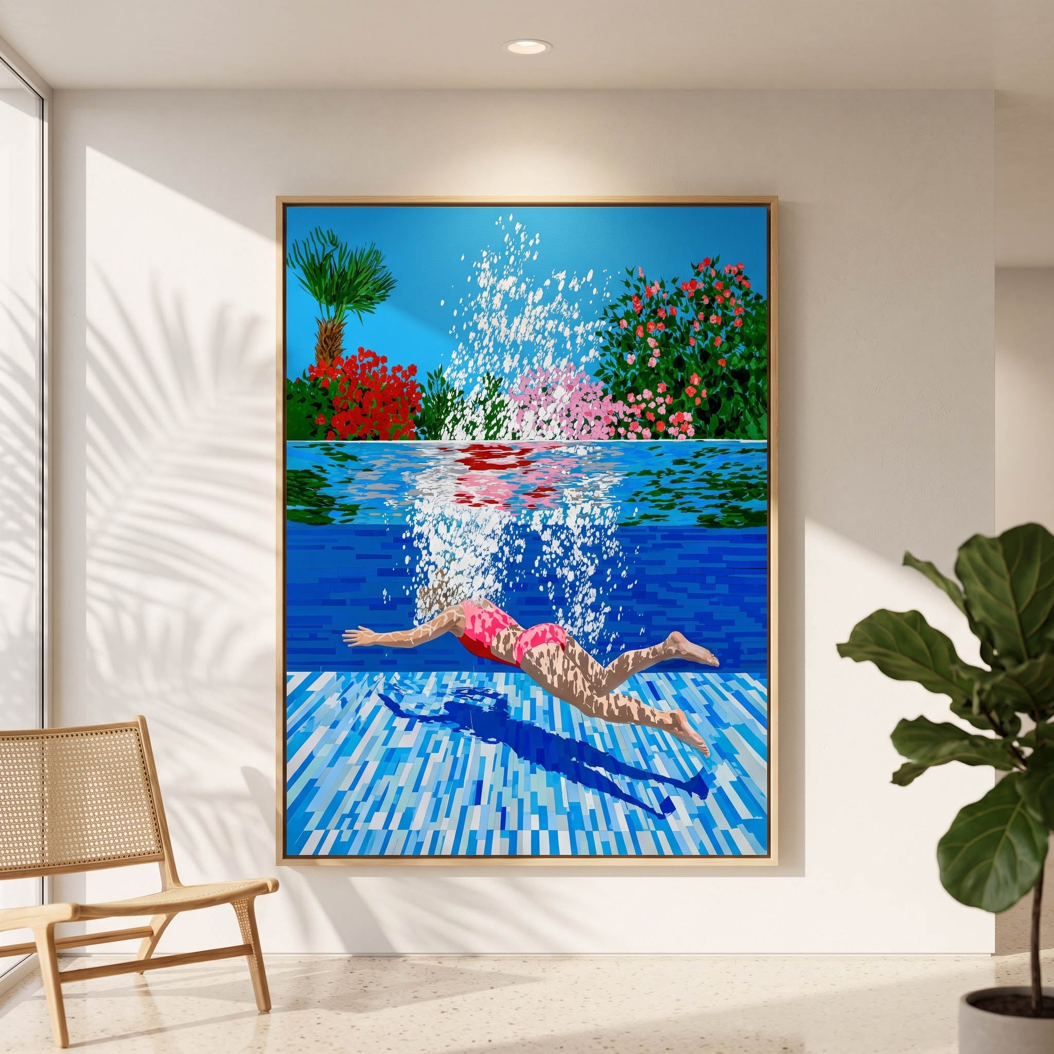 Lámina Fine Art "Construcción difractada con distorsión óptica bajo el azul de zinc" de Rosa Silber - Edición Limitada 30 copias - QUADRA Gallery