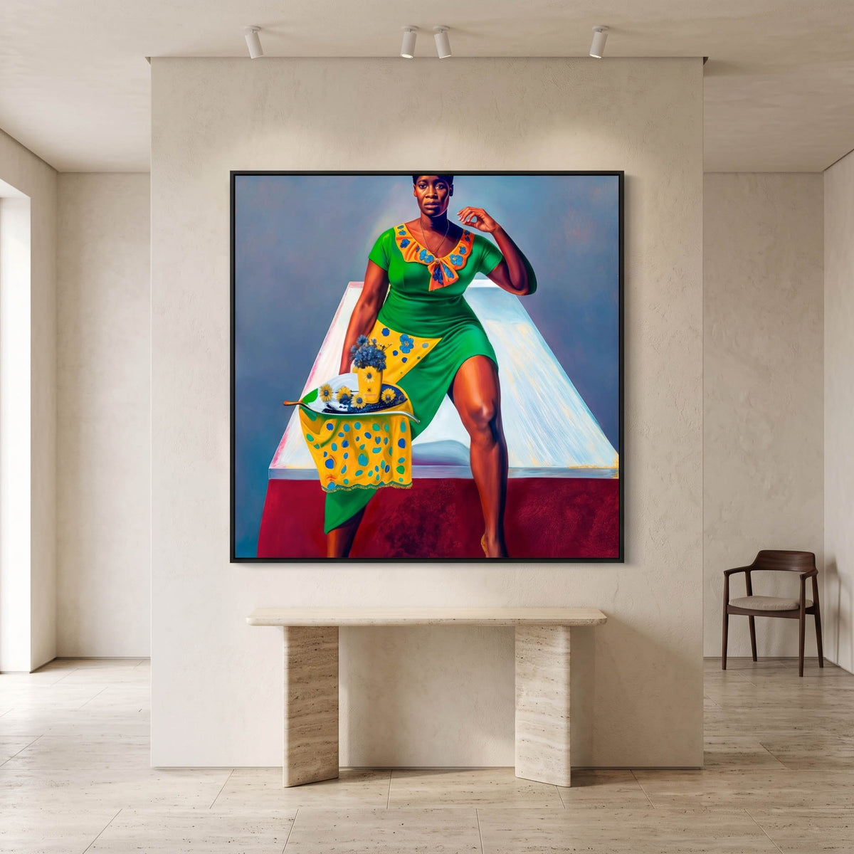 Lámina Fine Art "Thandiwe sobre plano horizontal oblicuo" de Zola Indigo - Edición Limitada 30 - QUADRA Gallery